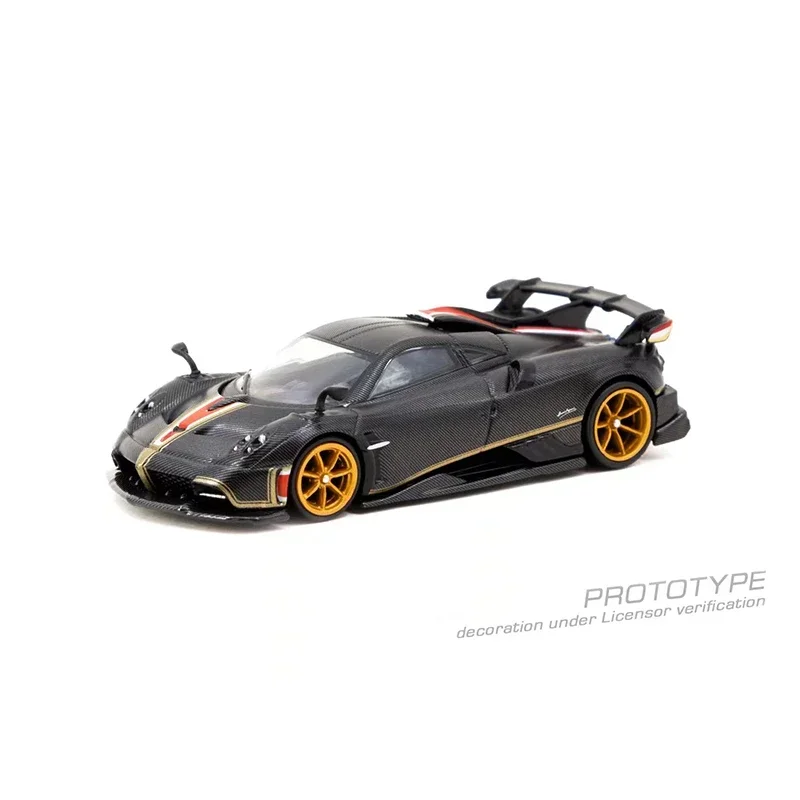 PreSale TW 1:64 Imola Matt Black Carbon Fiber Diecast Diorama Car Model Collection Miniature Toys Tarmac Works