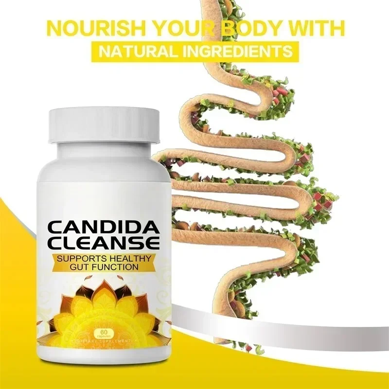 Candida Cleanse - Intestinal and Colon Support, Cleansing & Detoxification, Improves Digestion, Enhances Nutrient AbsorptionSupp