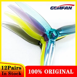 12Pairs Gemfan Hurricane 4525 3-Blade 4.5 Inch 4.5X2.5X3 PC FPV Propeller for 2004 Brushless Motor RC FPV 4inch Drone