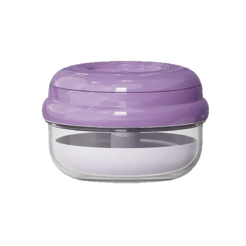 Portable Denture Aligner Retainer Case Spring Lift Leakproof Layered Design Storage Box for Travel Business Trip Outdoor Use