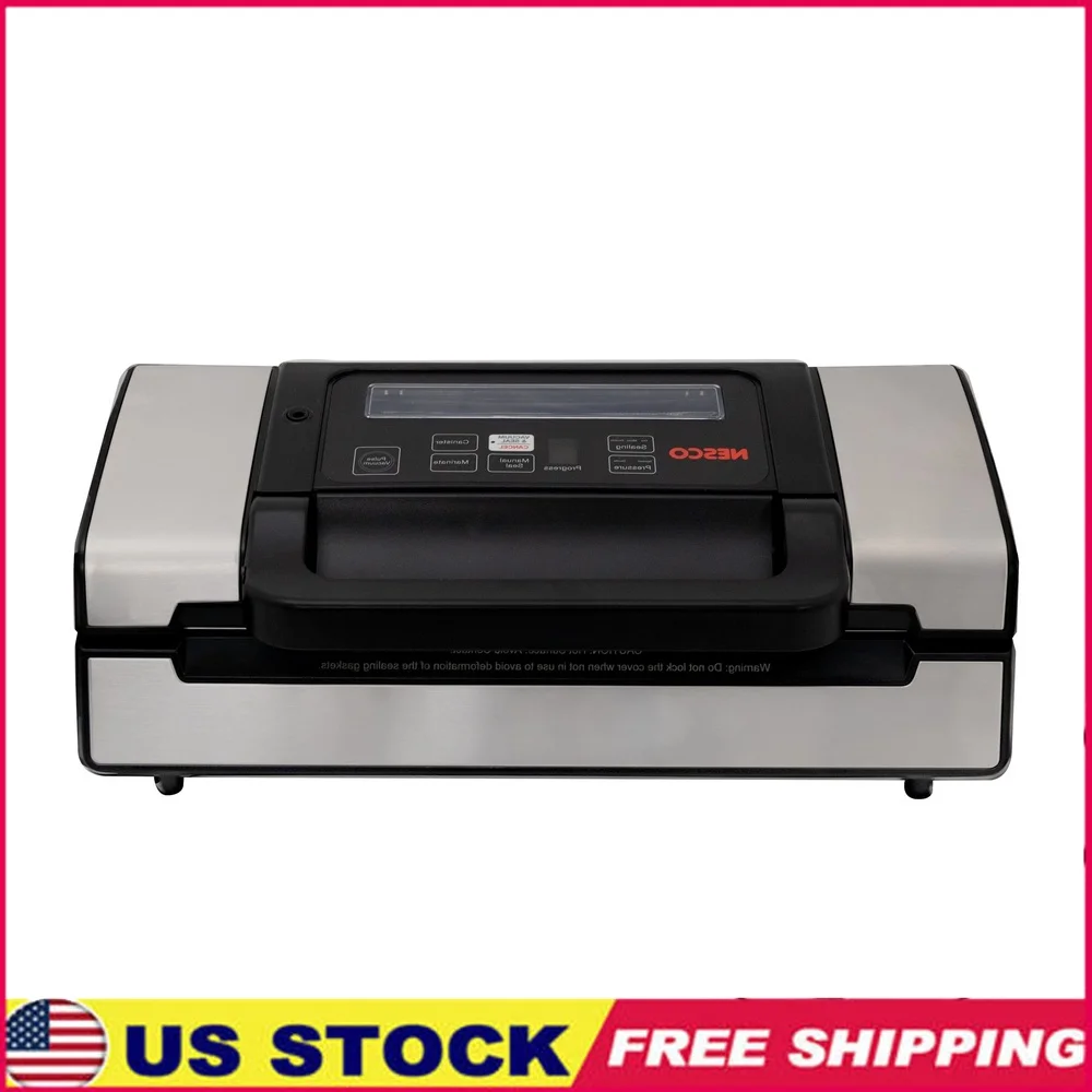 

Deluxe Dual Vacuum Sealer with Double Pump and Cutter Includes 2 Rolls Food Preservation and Storage Options