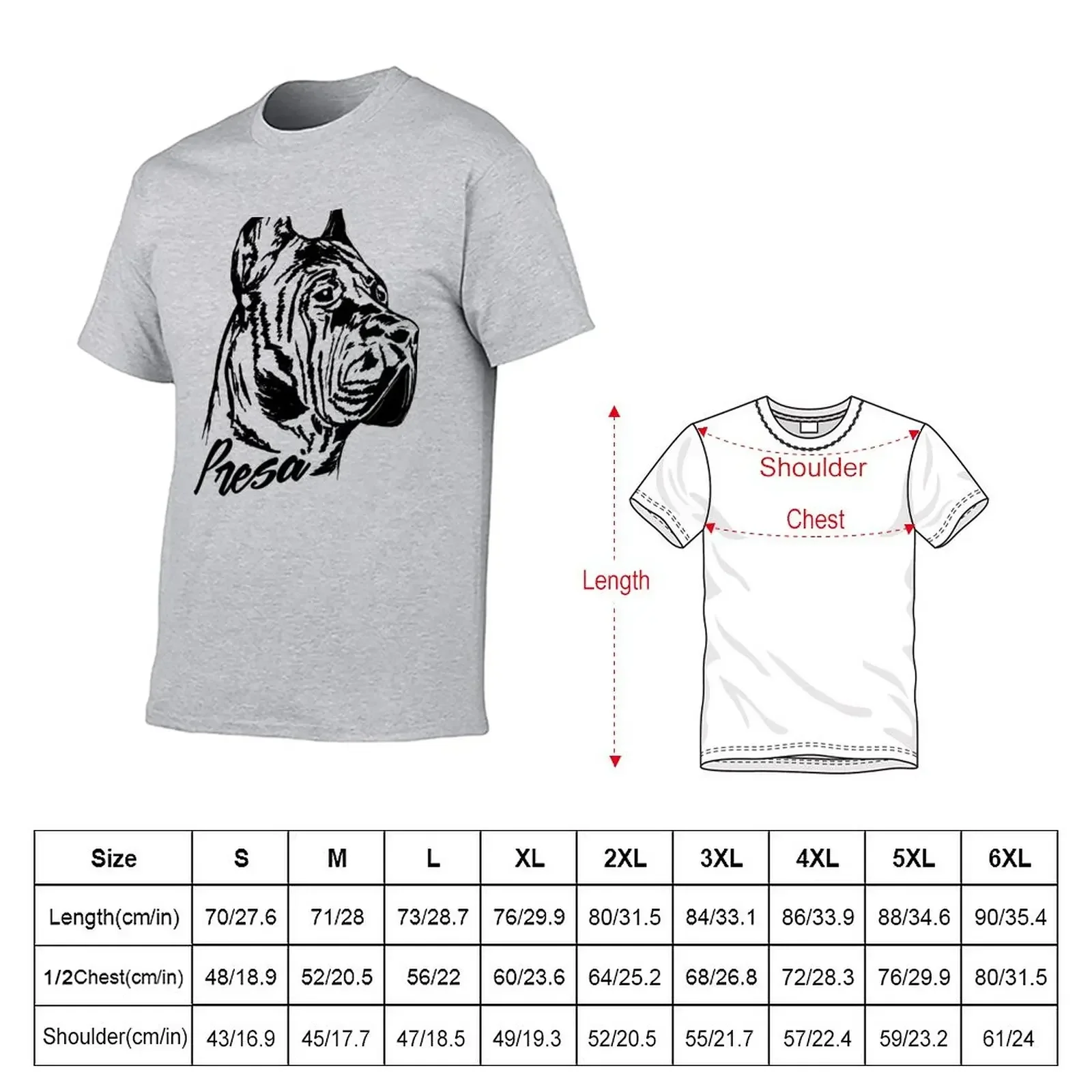 Perro de Presa Canario - Dogo Canario T-Shirt quick drying korean fashion graphic t shirts slim fit t shirts for men