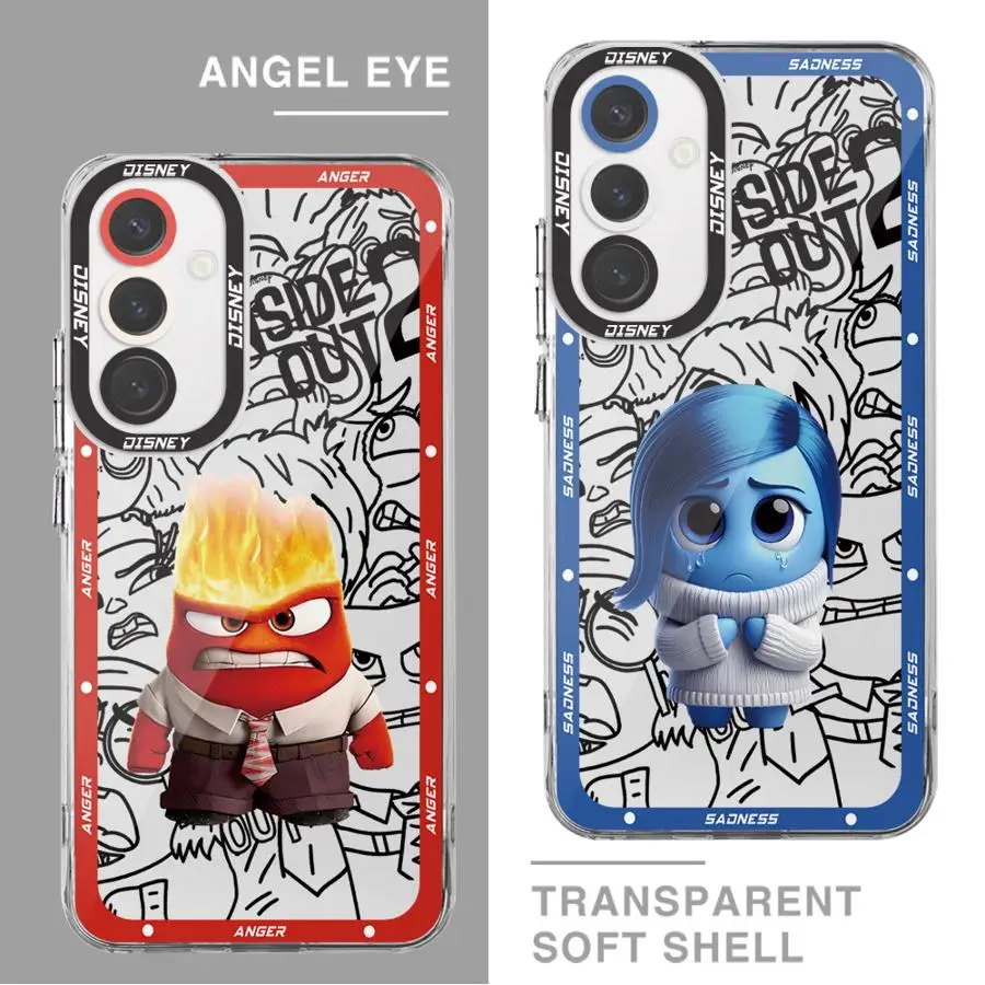 Disney Inside Out Phone Case for Motolora Moto G73 G72 G22 G52 G71 G32 Edge 40 5G Transparent Soft Cover