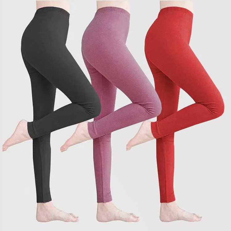 Leggings de mujer Color puro High Strenth elástico Dralon Cozy Leggings cálidos Otoño Invierno Deporte Casual Pantalones Femeninos Body Shaping