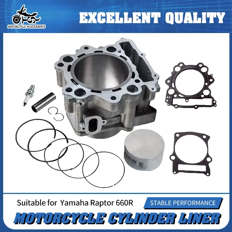 SJ Motorcycle Engine Big Bore Cylinder Piston Gasket Kit For Yamaha Raptor 660R Grizzly 660 YFM660 Rhino YXR660  3YF-11310-00-00