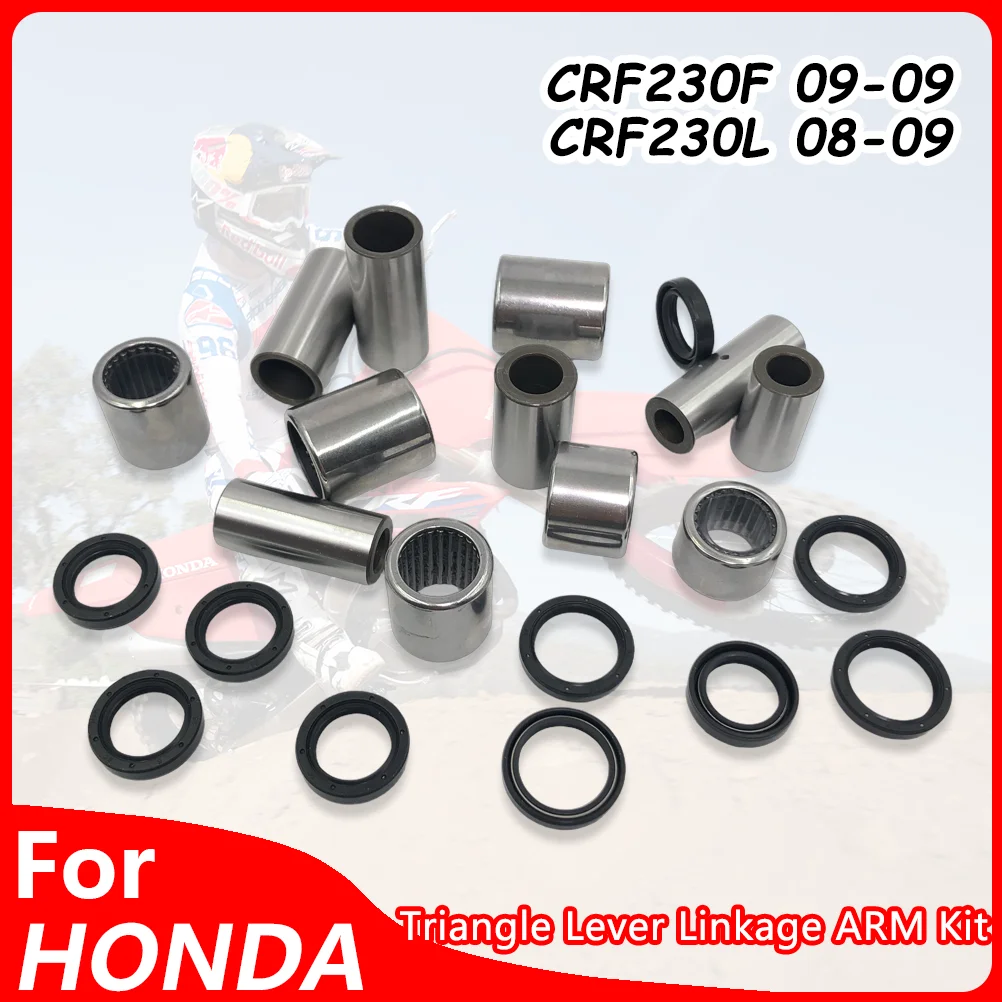 For HONDA CRF230L 08 CRF230F 09 Linkage ARM Swingarm Triangle Lever Motorcycle Maintenance Kit Bearing Bushing Oil Seal Needle
