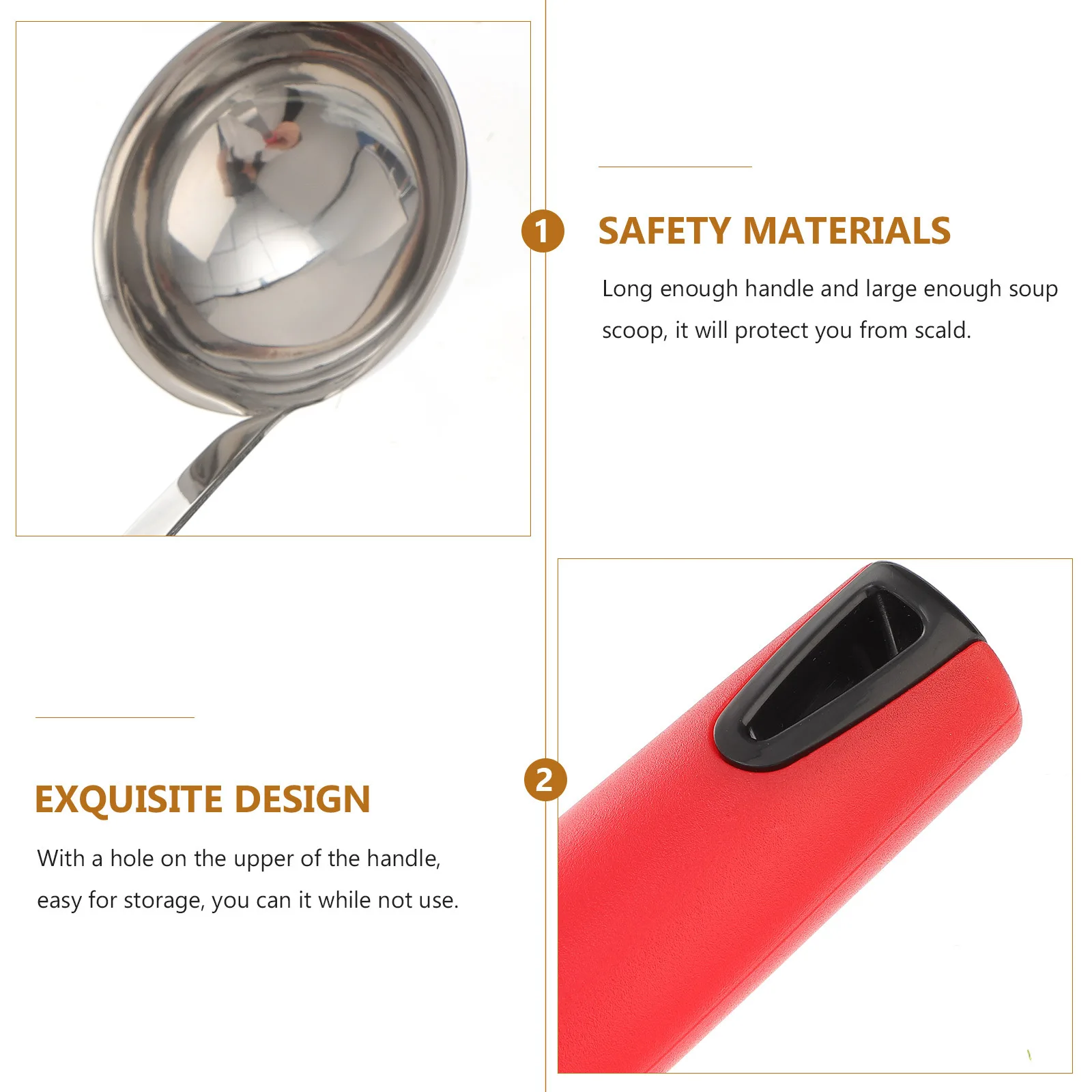 

Non Stick Stainless Steel Soup Spoon with Long Handle Perfect for Hot Pot and Cooking Gift for Mom Friends Thanksgiving