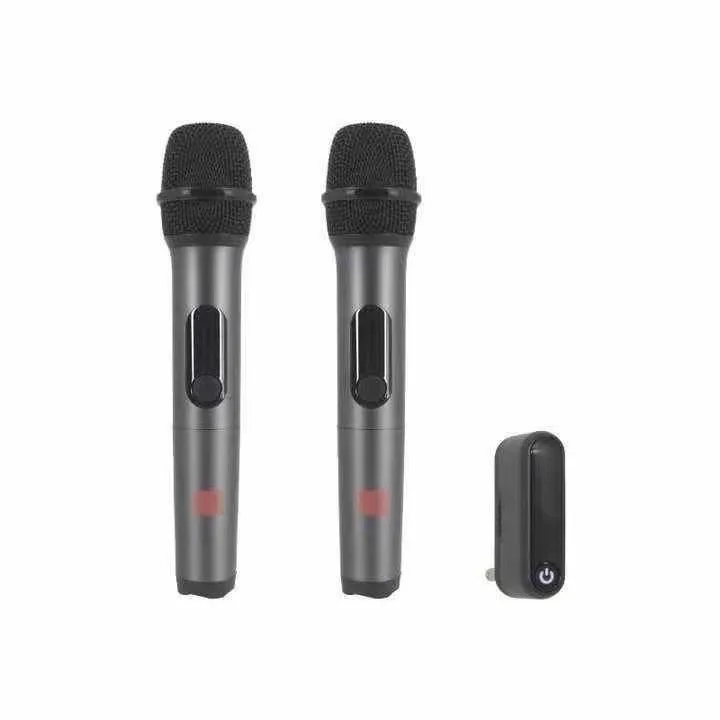 Système de microphone sans fil aste pour chant, micro karaoké, 2 canaux, UHF, J301, haute qualité
