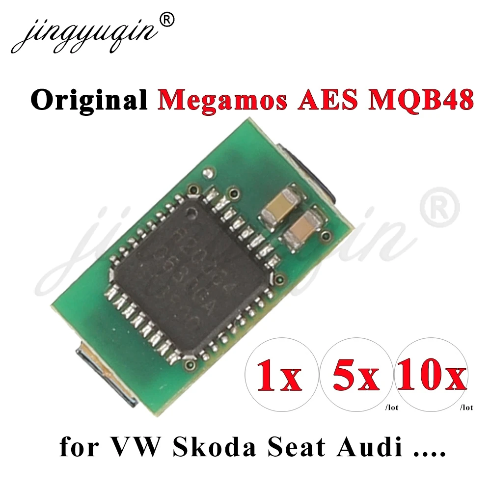 

MQB48 Megamos AES MQB 48, чип транспондера, удаленный автомобильный ключ, противоугонный электронный чип для Fiat 500X Jeep Renegade VW Golf Audi