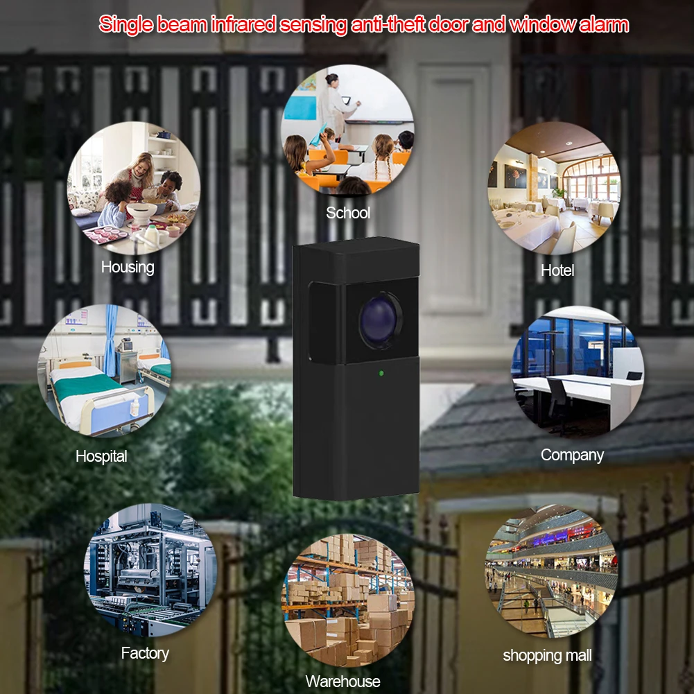 Automated Gate Safety Infrared Photocells Infrared Sensor Kit Safe Infrared Sensor for Automatic Garage Door Window Opener