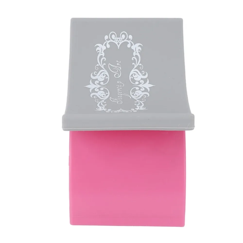 Weiche Silikon-Maniküre-Handauflage in Rosa oder Schwarz, U-förmiges Handkissen, Abnehmbarer Tragbarer Nagelkunst-Stützhalter – Detail 4