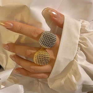 Bilandi and Metallic Bilandi for women, modern jewelry, European and American design, party gifts, exaggerated accessories, new trend, 2024 8 Main Sales Graduation Ring - №7