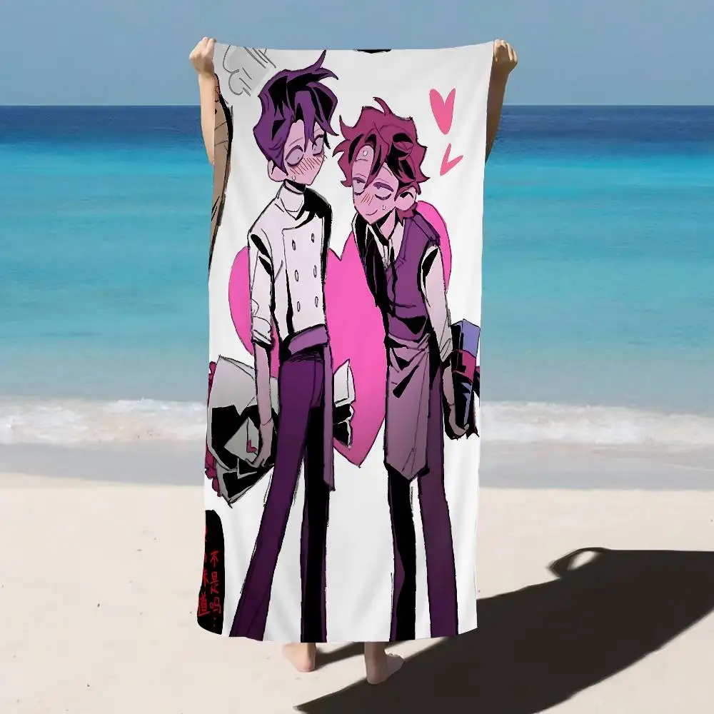 Vincent Rody Dead P-Plates Anime Beach Swimming Towel Soft Absorbent Washcloth Children's Gifts for Kids Travel Camping Gym