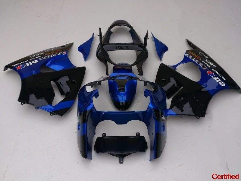 

Injection High Quality Fairing Kit For Kawasaki ZX 6R 2000 2001 2002 ZX6R 00 01 02 Blue Black ABS Fairings Set AA29