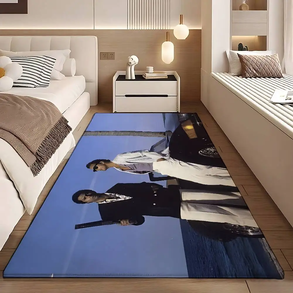 

R-Retro Scarface Themed Floor Mats Home Laundry Rug Carpet For Living Room Decor Lounge Area Anti-slip Foot Mat Entrance Doormat