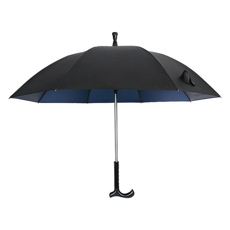 

Automatic Long Handle Crutches Umbrella Multifunctional Outdoor Umbrella Umbrella Antiskid Power Separate Old Man Umbrella
