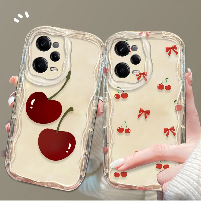 Cartoon Red Cherry …