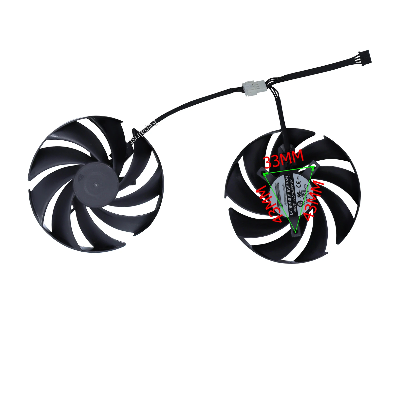 GPU Card Fan Cooler,PLD09210B/S12HH,PLA09215S12H,PLD10020B12H,For MSI 5050 5060 5060Ti 5070 5070S 5080 5080S 5090 5090D
