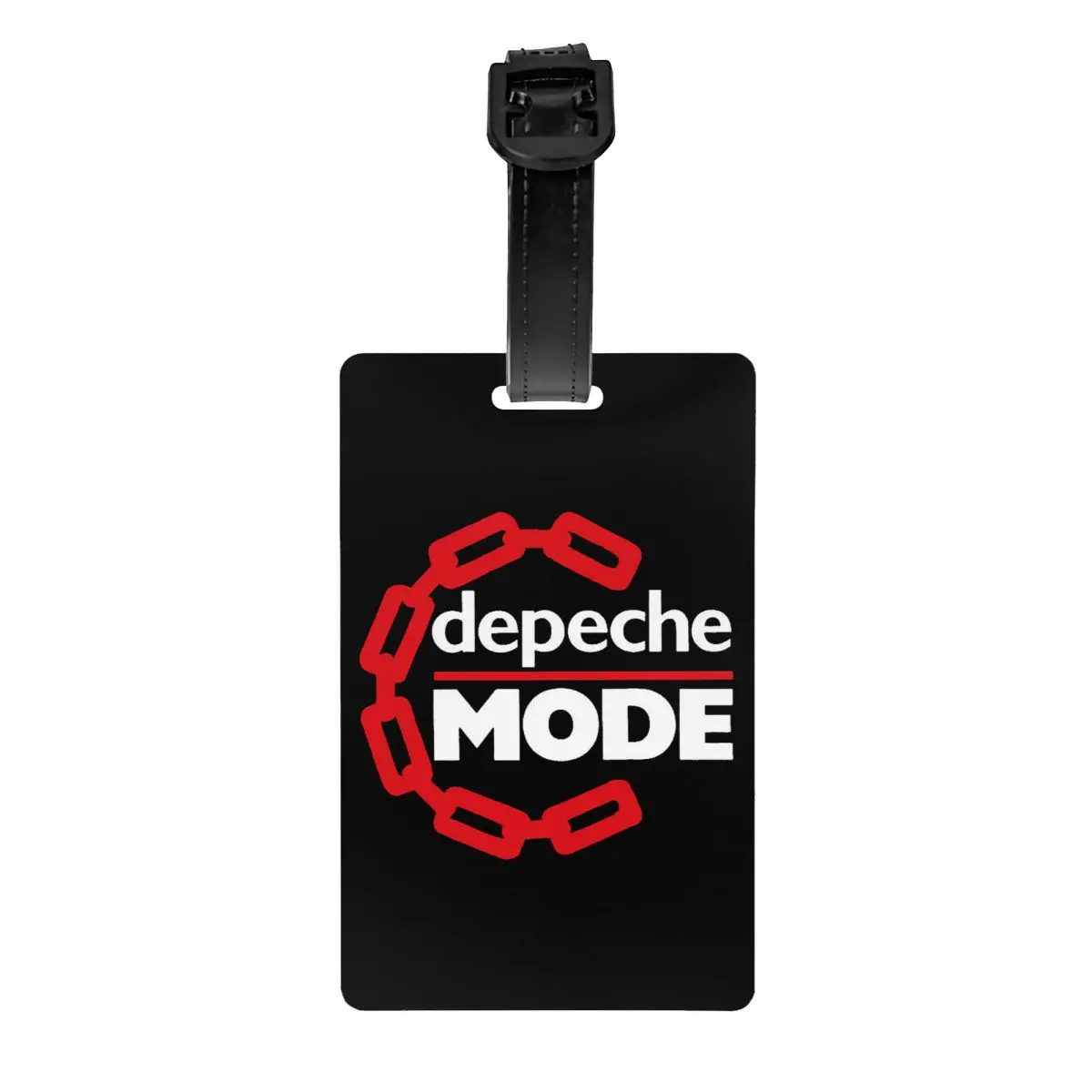 Custom Depeche Cool Mode Electronic Rock Luggage Tag With Name Card Privacy Cover ID Label for Travel Bag Suitcase