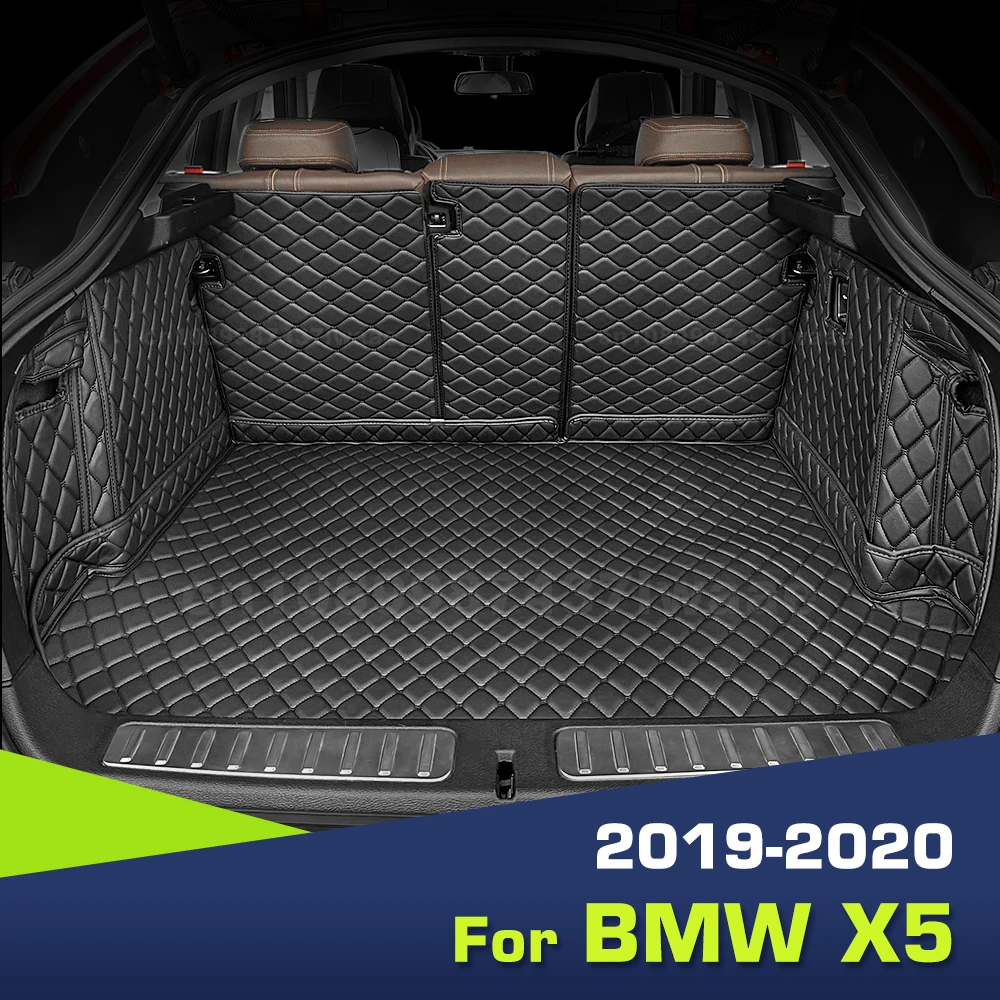 

Auto Full Coverage Trunk Mat For BMW X5 5-Seat 2019 2020 Leather Car Boot Cover Pad Cargo Liner Interior Protector Accessories