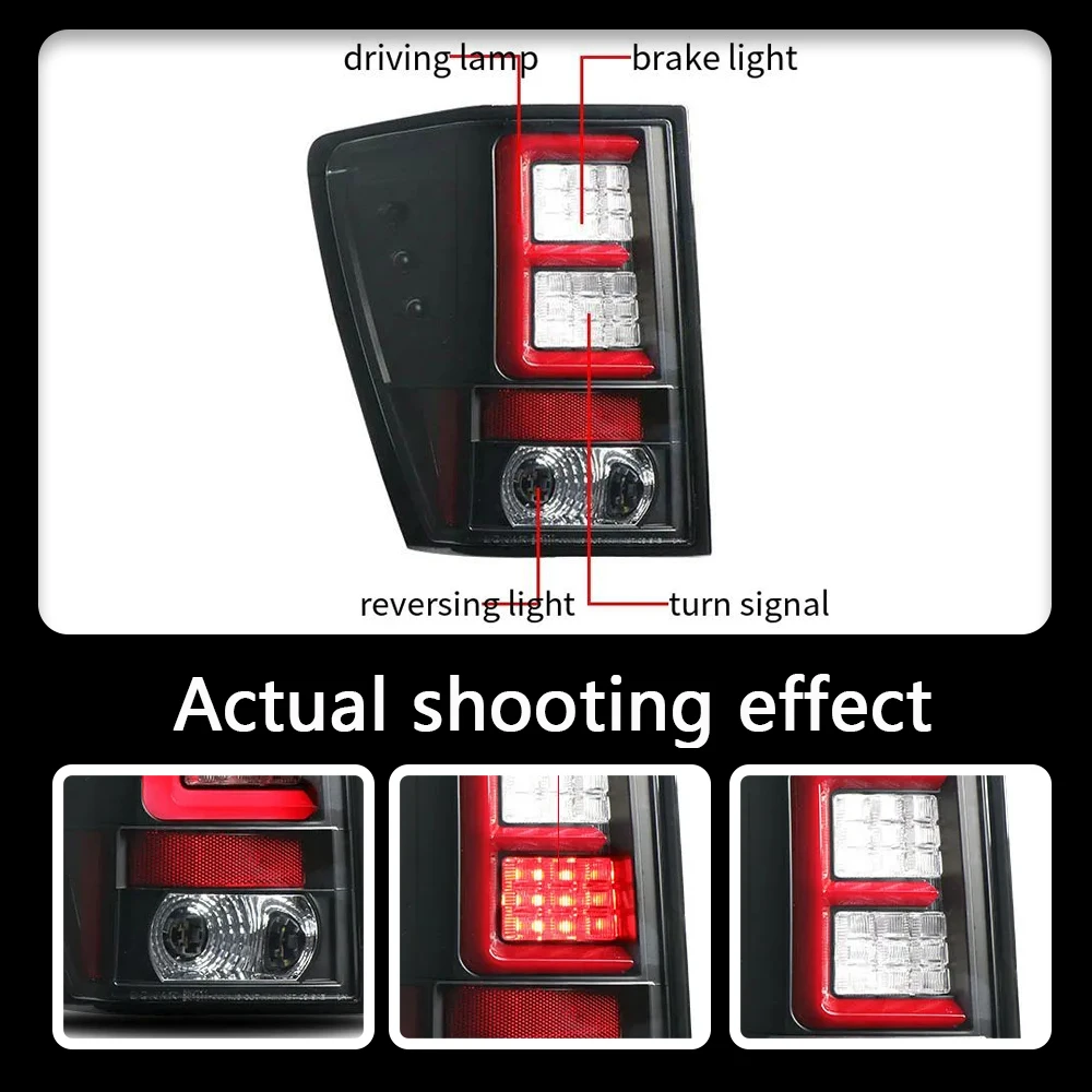 

Car Lights for Jeep Grand Cherokee LED Tail Light 2005-2010 Rear Stop Lamp Brake Signal DRL Reverse Automotive Accessories