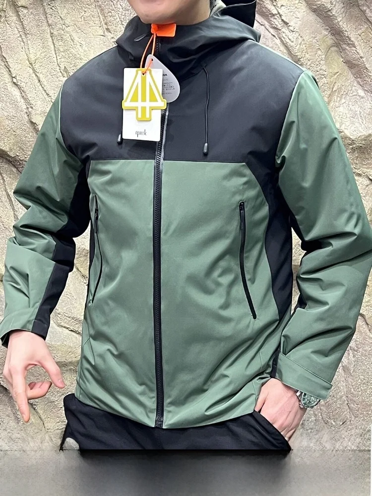 

Мужская уличная повседневная куртка из хлопка с 80% пуха, ветрозащитная, теплая, с капюшоном, утолщенная, из полиэфирного волокна, на молнии