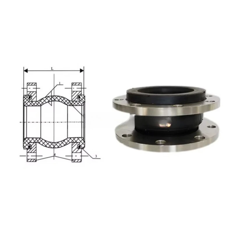 Flexible connector 150 dn40-600 pump with reinforced bellows Flexible noise resistant rubber expansion joint