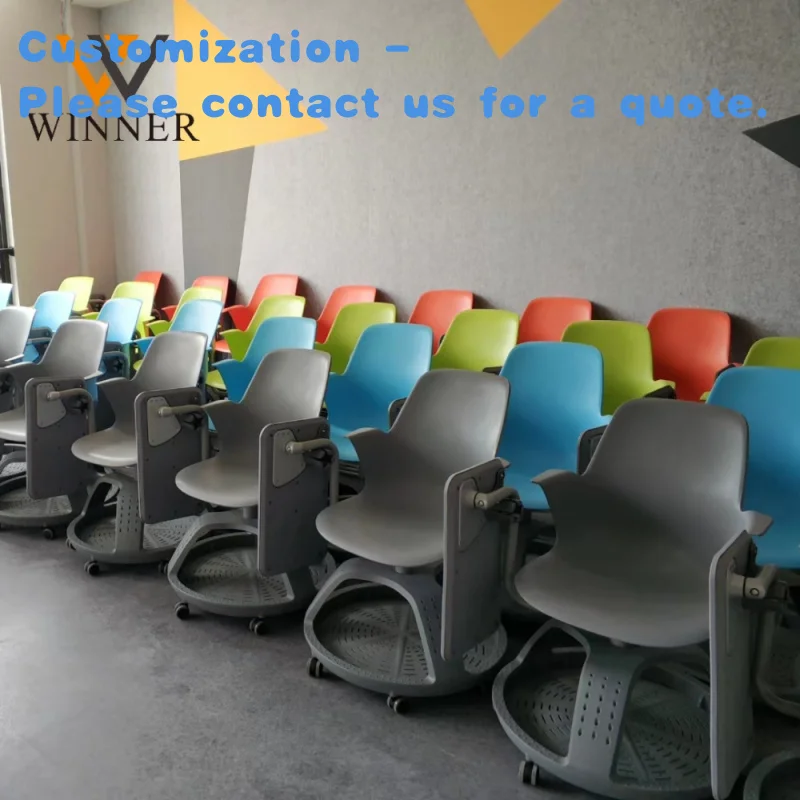 

custom.Classroom Swivel Chair Node School Furniture Removable Training Chair with Wheels Student Disc Chair