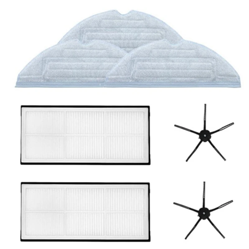 Для Roborock S7 T7S T7splus аксессуар моющегося фильтра, тканевая швабра, боковая щетка, детали робота-пылесоса