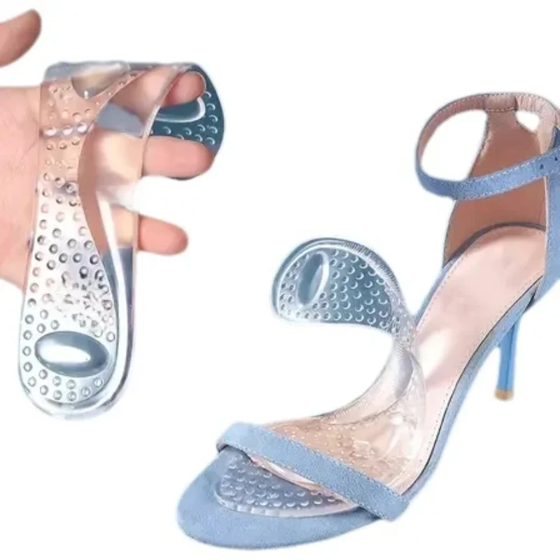 1Pair Orthopedic Insoles Women Shoes Flat Feet Arch Support Silicone Gel Insoles for High Heels Inserts Foot Massager Shoe Pads