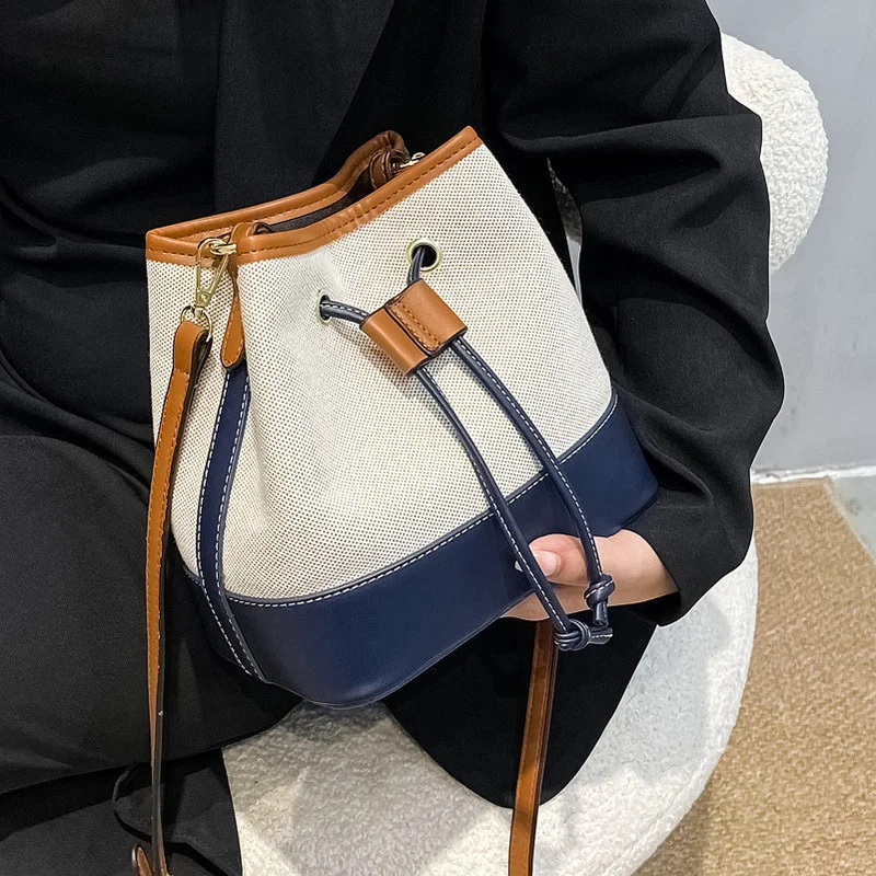 2022 New Korean Style Women Shoulder Bags Cute Tote Bag Ladies Bucket Crossbody Bag Fashion Wide Strap Handbag Сумка Женская