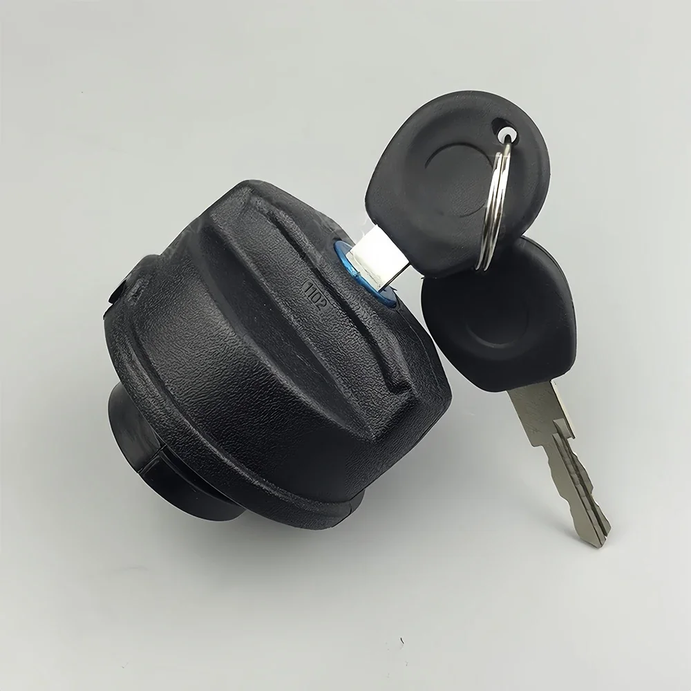 1set Fuel Tank Filler Cap with 2 Keys Black ABS Petrol Locking Lid Fit for Citroen C1 Peugeot 107 Ford Mondeo Car Accessories