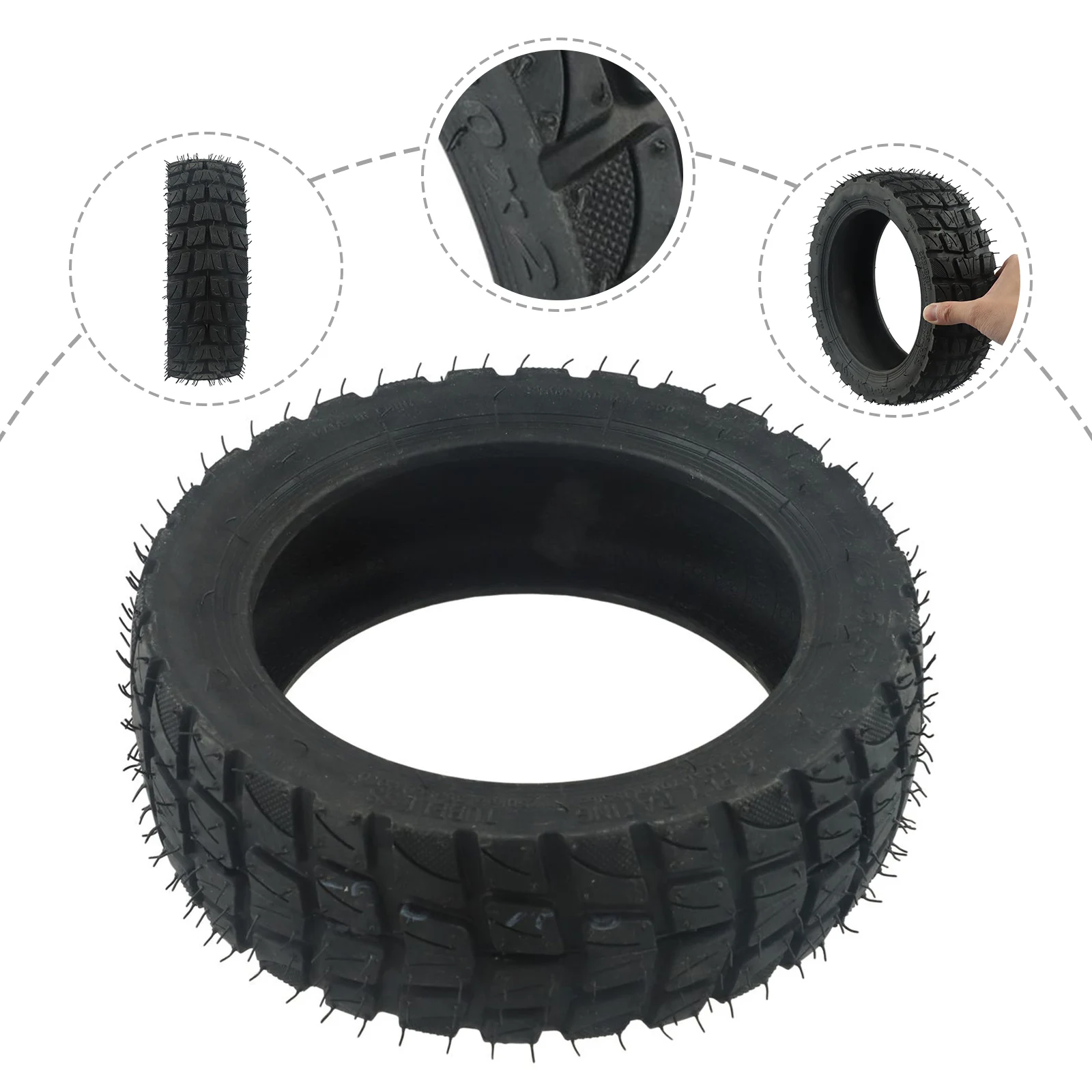 

Off-Road Tire Replacement Tubeless 1 Pcs/2 Pcs 1/2x 10 Inch 10x2.70/2.75-6.5 Black Built-in Live Glue High Quality