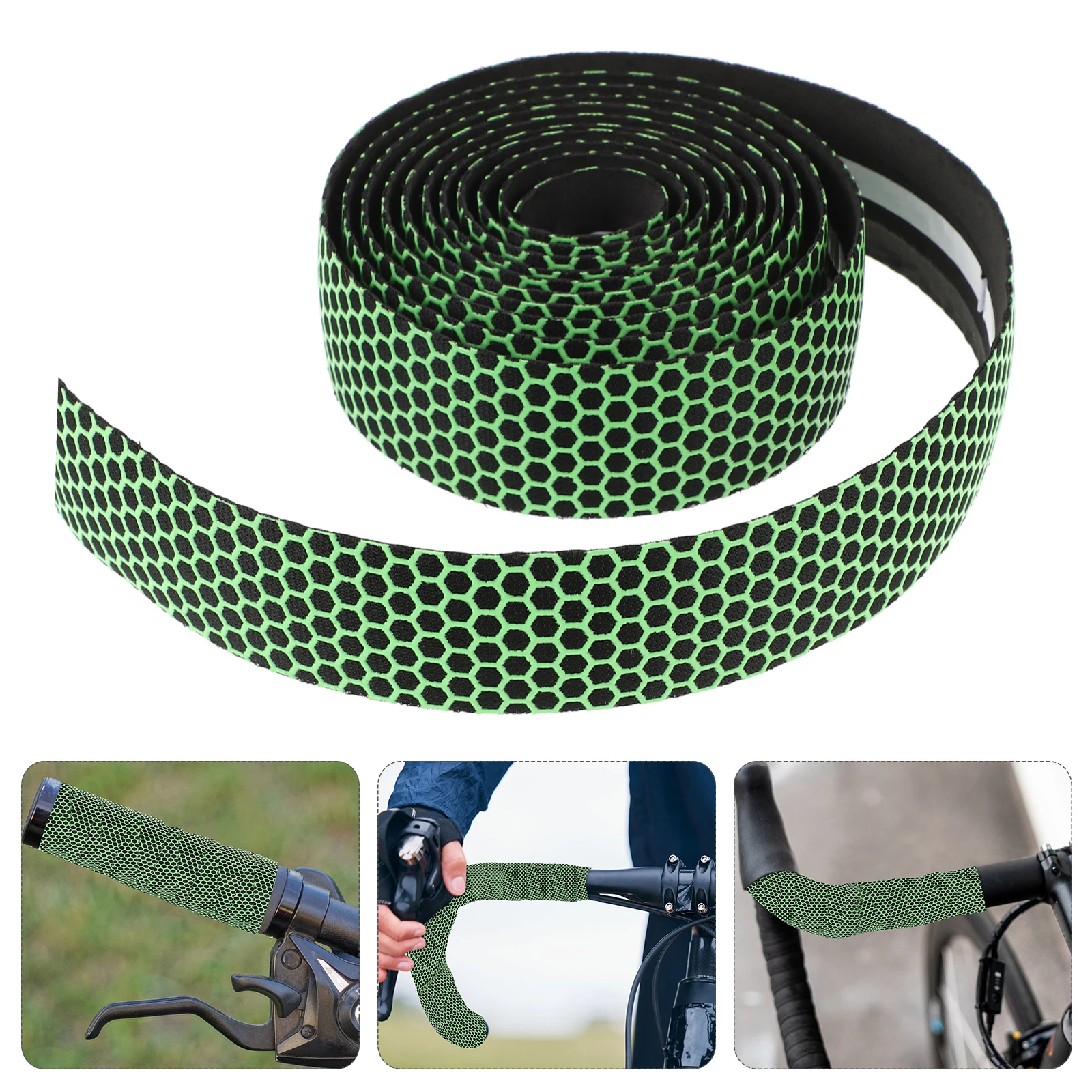 

2 set Bicycle Handlebar Tapes Road Bike Grip Wraps Cycling Nonslip Sweatproof Silicone Wraps Enhanced Control Vibration