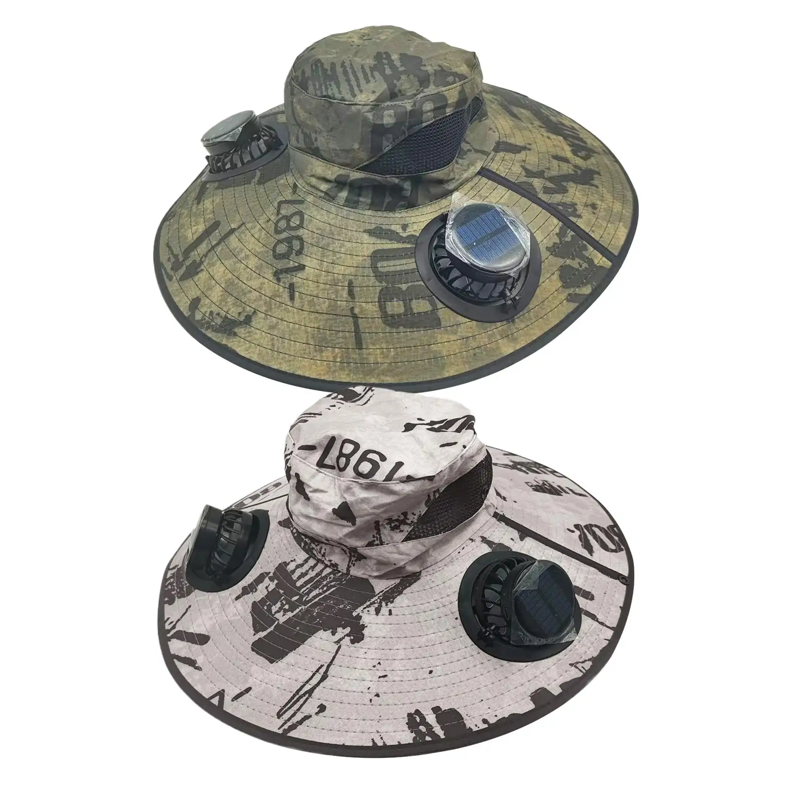 

Женская солнцезащитная шляпа с УФ-блокировкой, солнцезащитная шляпа с 3-мя скоростями ветра, электрический вентилятор, пляжная солнцезащитная шляпа, летние шляпы, походные шляпы для рыбалки 1-2