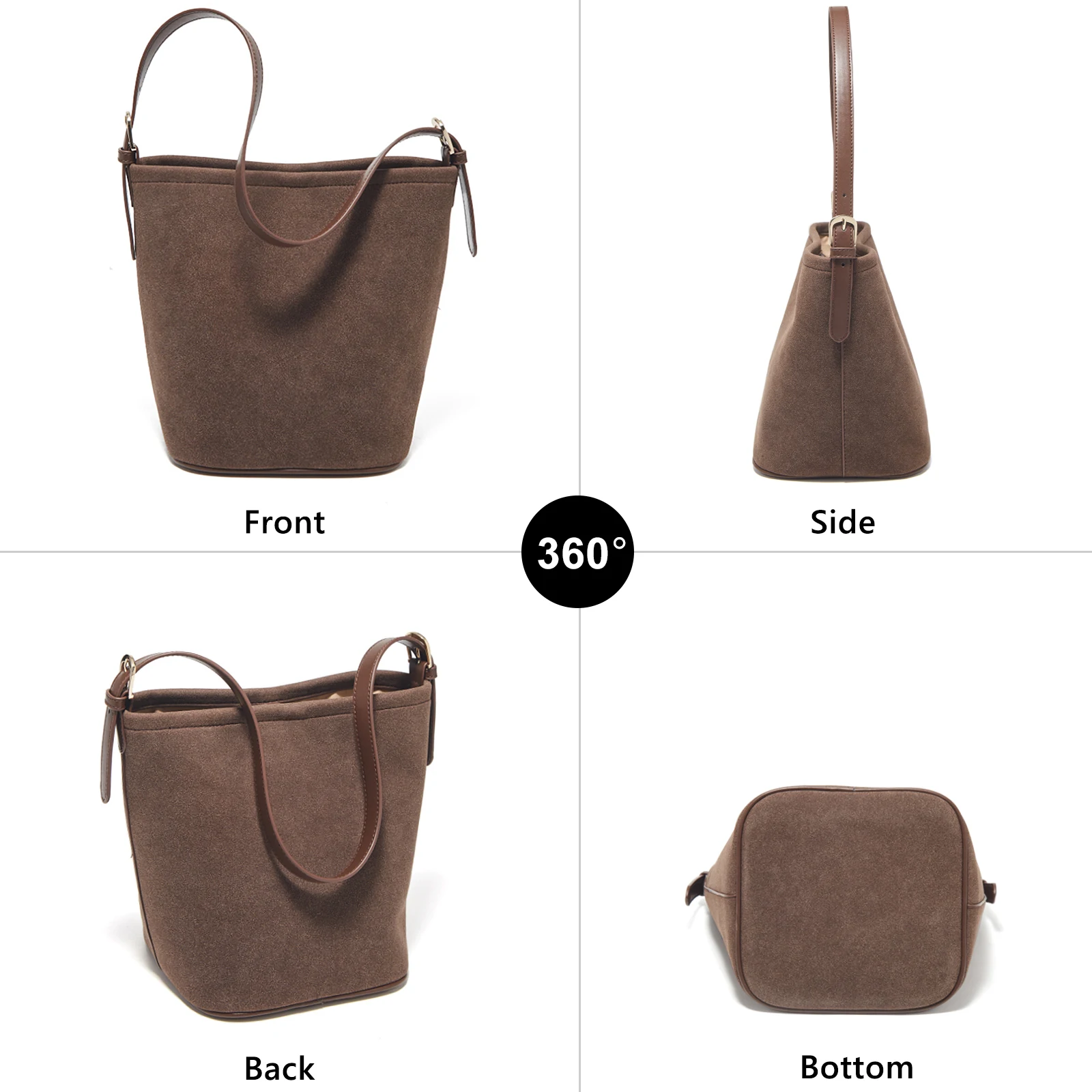 FOXER 2025 autunno inverno nuove donne borsa a tracolla borsa da ragazza borsa a tracolla borsa a secchiello classica da donna in pelle scamosciata sintetica regalo