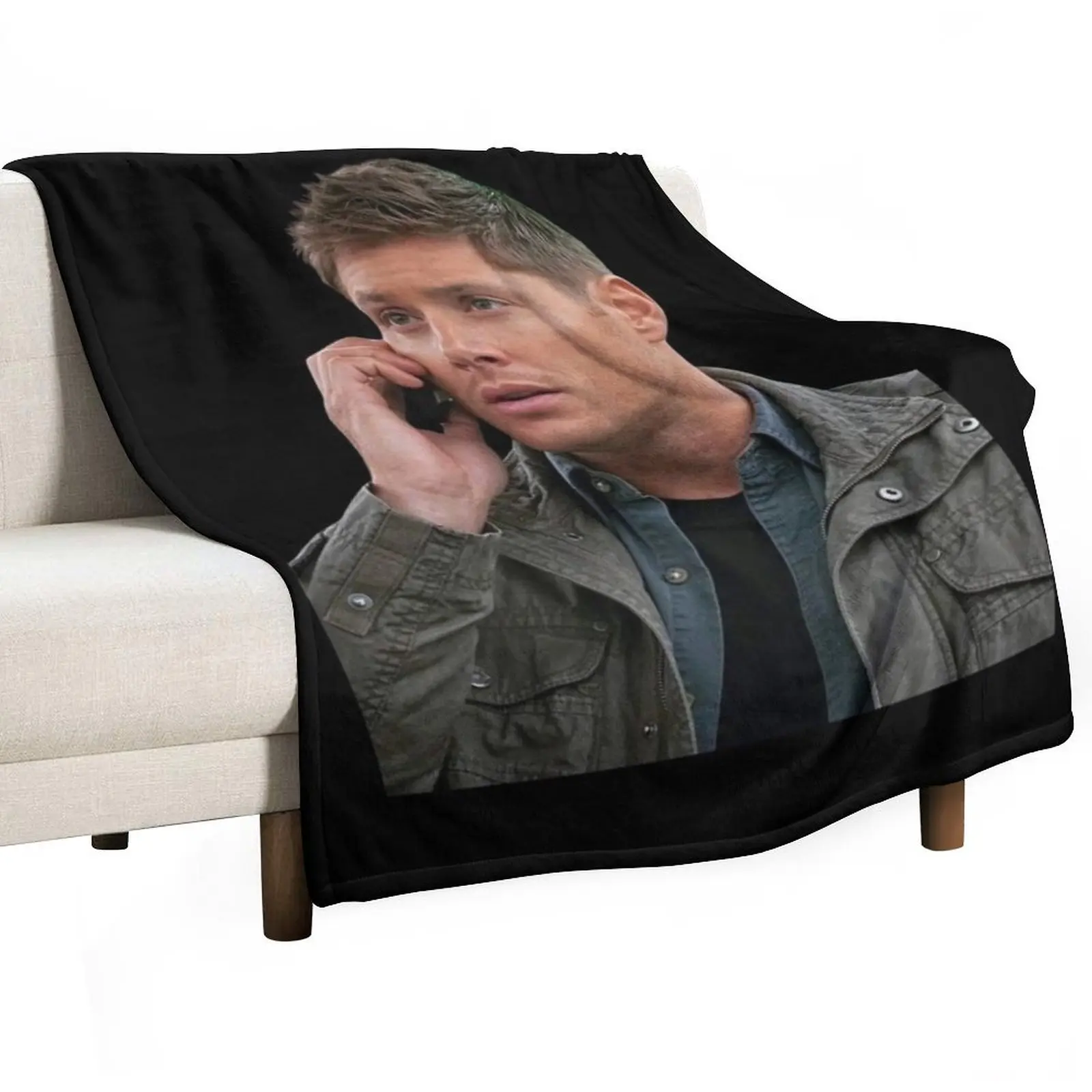 Dean Winchester Candid Throw Blanket Warm sofa bed Polar Luxury Designer Sofa Throw Decorative Sofas Blankets