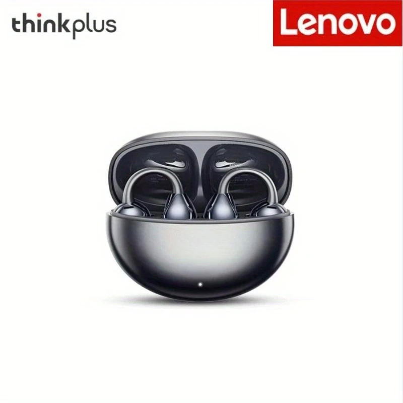 Lenovo Wireless Clip-on Bluetooth Headphones, HiFi Sound Quality
