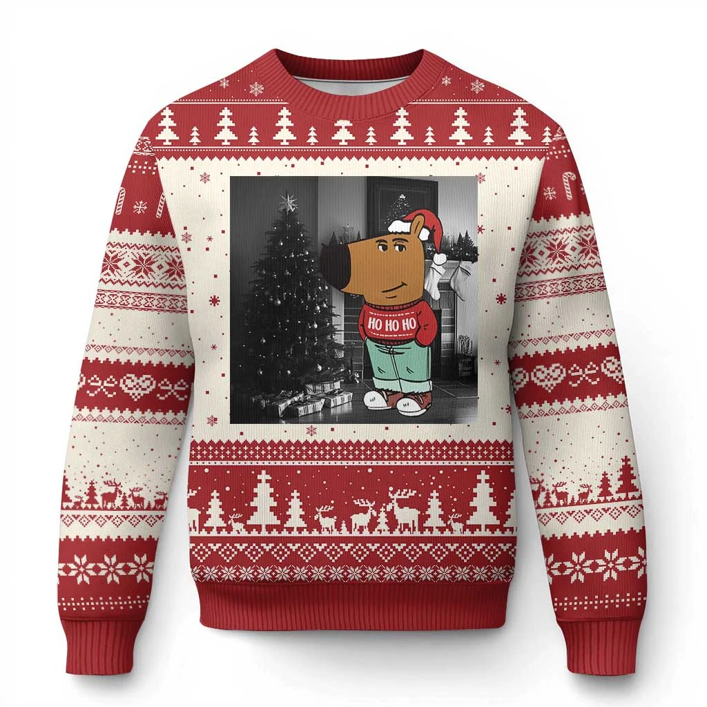 مضحك مجرد رجل البرد عيد الميلاد الفيروسية ميمي القبيح عيد الميلاد سترة الكرتون بلوزات Harajuku المرأة البلوز سترة الملابس #1