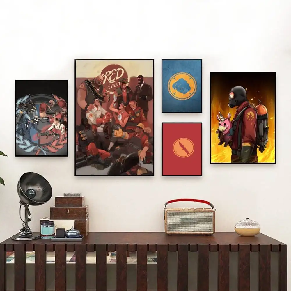 

Game-T-tF2 new group Poster Perfect Space Sticker Self Adhesive for Office Home Theater Wall Art Decor Fancy Gift
