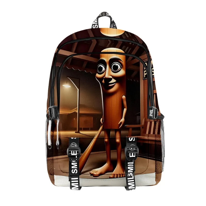 

New Tungtungtung Anime Backpack - Waterproof School Bag with Color Print, Lightweight Travel Pack for Students, Holiday Gift