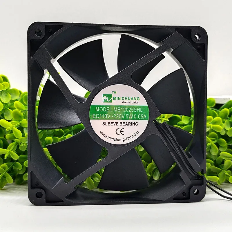 

ME12025SHL AXIAL FLOW 0.05A 12CM EC110V~220V CASE COOLING FAN