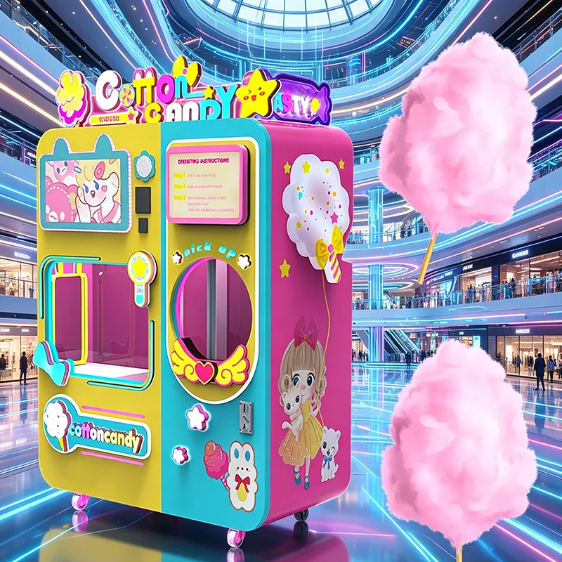 

Customized Electric Sugar Floss Machine Cotton Candy Maker Automatic For Home Use Commercial Party Carnival Wedding Festival
