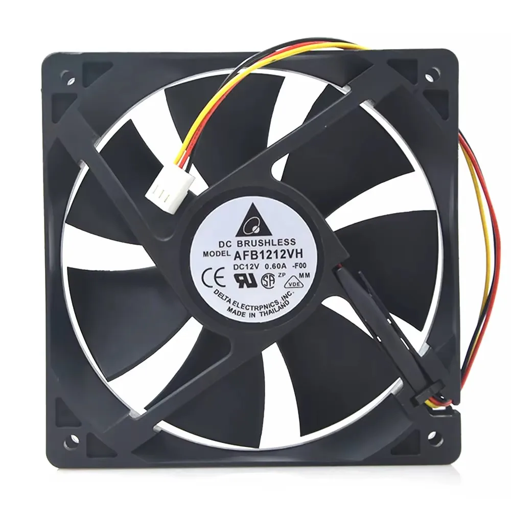 for 120*120*25mm 120mm 12cm PWM Fan AFB1212VH-BL3V AFB1212VH 12025 12V 0.70A Dual Ball Bearing Dedicated Fan