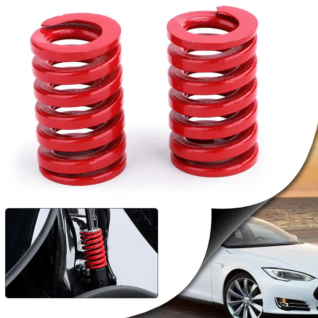 

2PCS Trunk Support Rod Spring Bright Red Color Iron Spring with 1.5CM/0.59Inch Inner Diameter for Tesla Model 3 Trunk