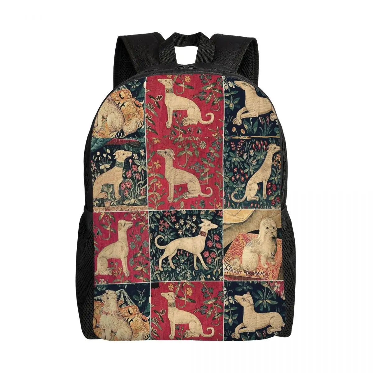 Mittelalter liche Windhund Reise rucksack Frauen Männer Schule Laptop Bücher tasche Whippet Hund Hund College Student Daypack Taschen