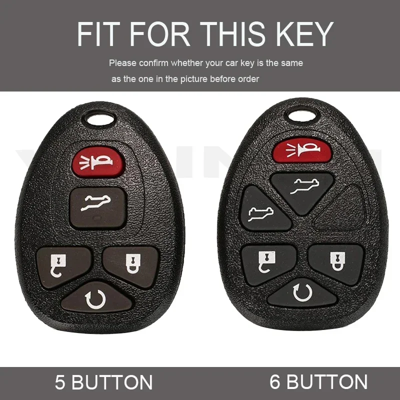 5 6 Button Car Remote Key Cover Case Fob for Chevrolet Captiva Cadillac for Buick Enclave Impala for Gmc Acadia Sierra Pontiac