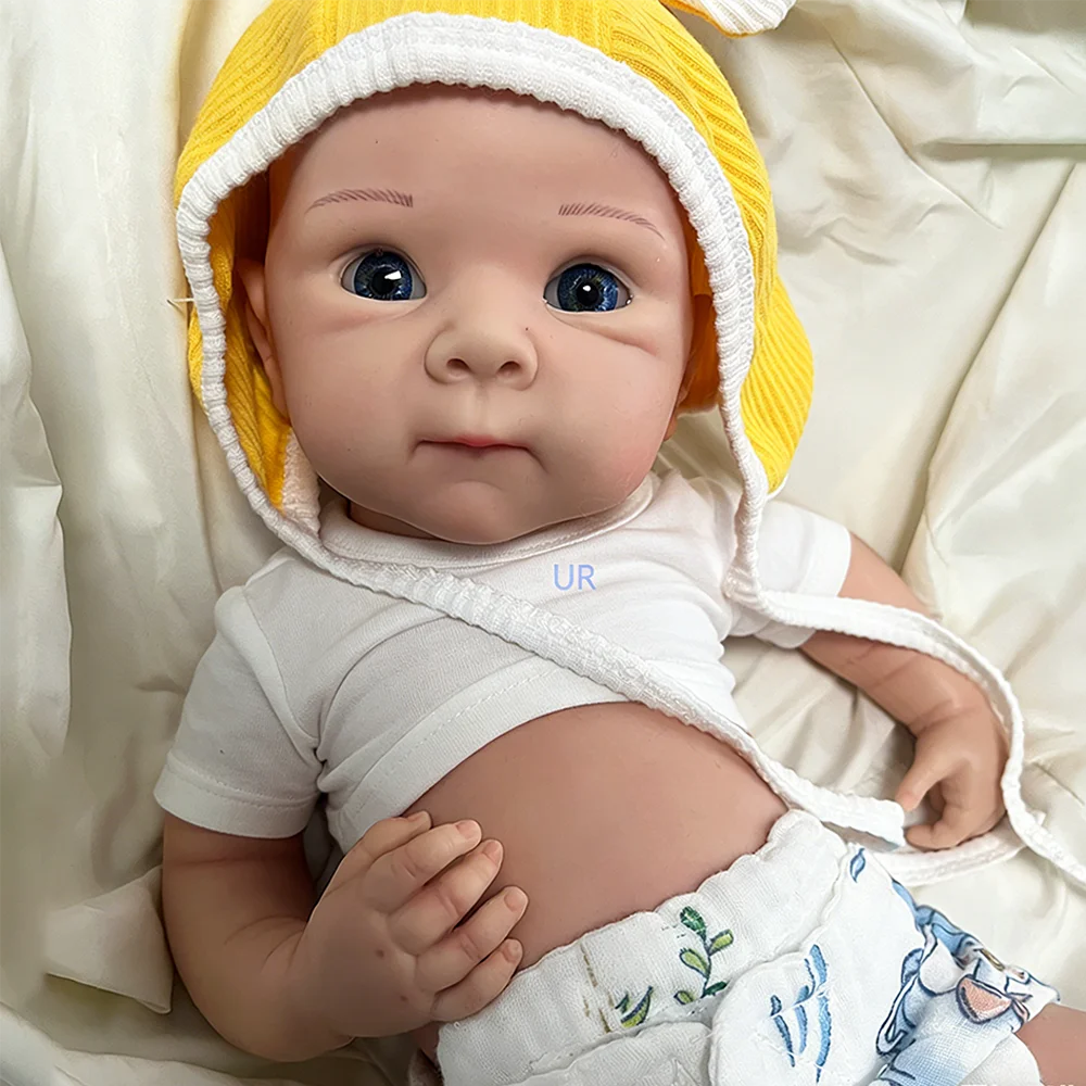 

Cute 19-Inch Full-Body Silicone Reborn Baby Doll – Lifelike Betty Sculpt, Artist-Painted for Boy/Girl Collectible gift