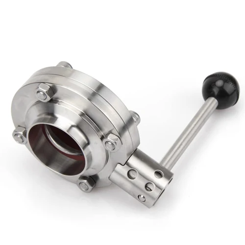 Válvula De Mariposa De Soldadura De Acero Inoxidable