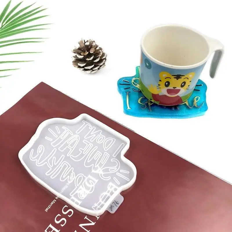 R3MC Silicone Jewelry Tray Epoxy Resin Casting Mould Glass Teapot Mat Tray Molds